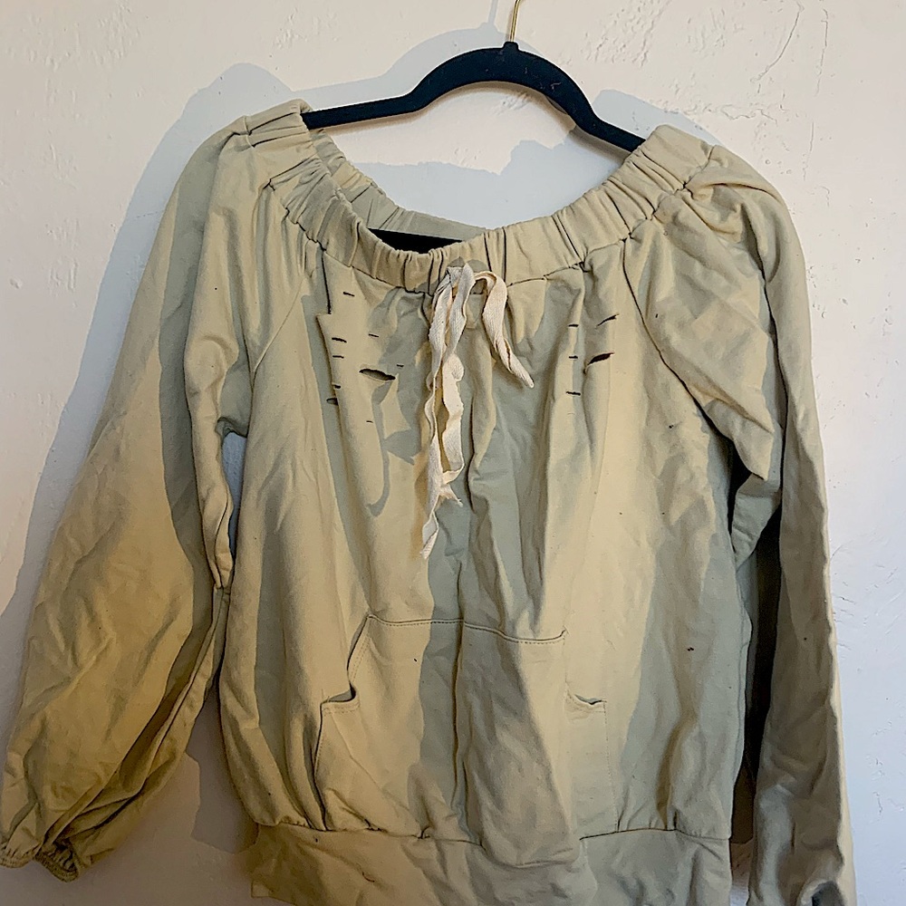Exposed Shoulders Sweater